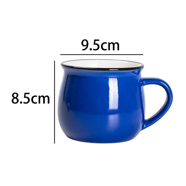 10 oz. Colorful Ceramic Coffee Mug with Custom Logo