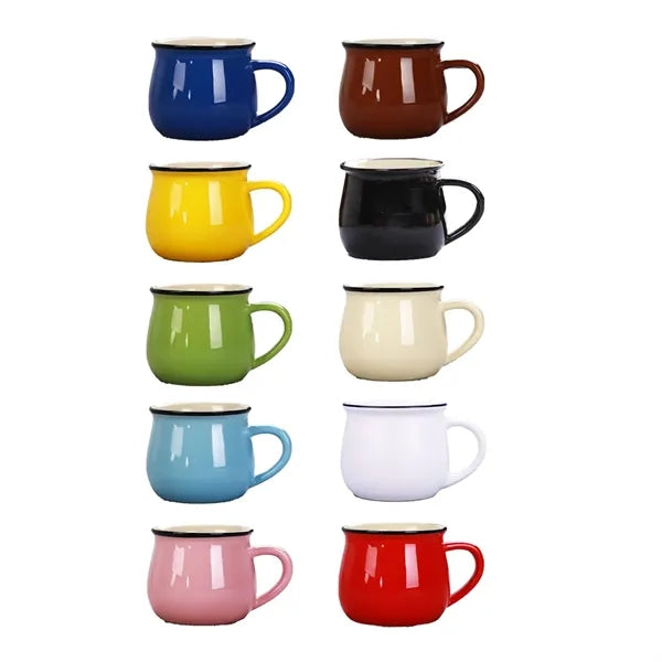 10 oz. Colorful Ceramic Coffee Mug with Custom Logo