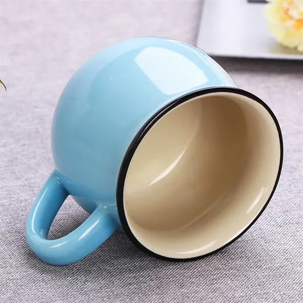 10 oz. Colorful Ceramic Coffee Mug with Custom Logo