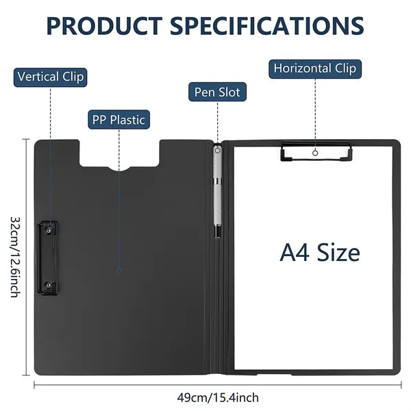 A4 Foldable Clipboard Folder