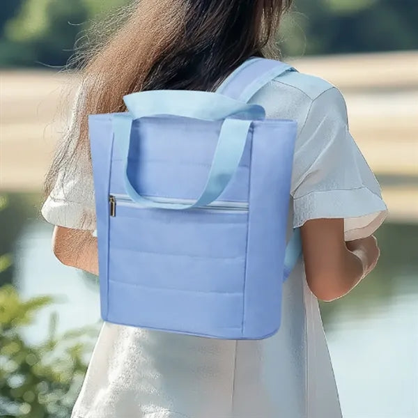 Large Capacity Cooler Bag for 15 Cans with Adjustable Strap