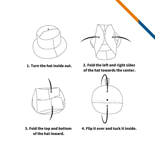 Lulu Foldable Bucket Hat with String