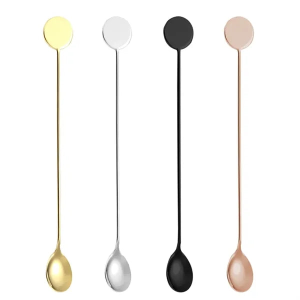 8.27" Long Round Top 304 Stainless Steel Bar Spoon Cocktail