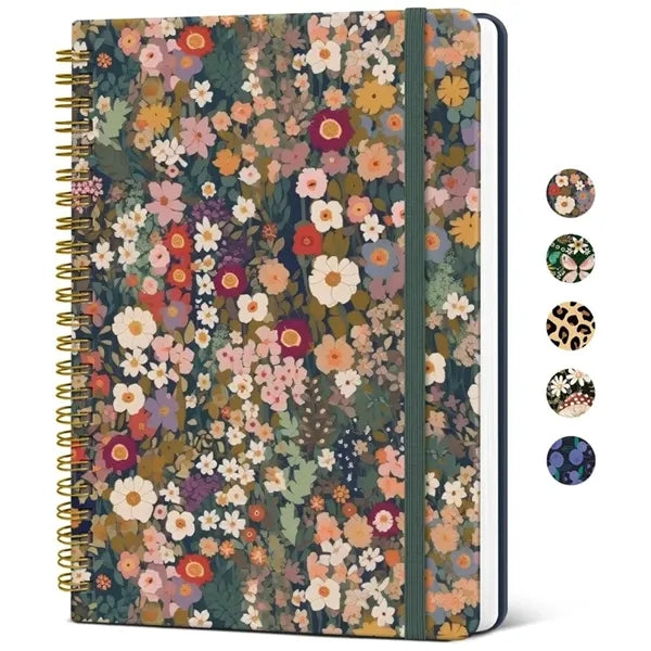 A5 Lined Spiral Journal Notebook for Women
