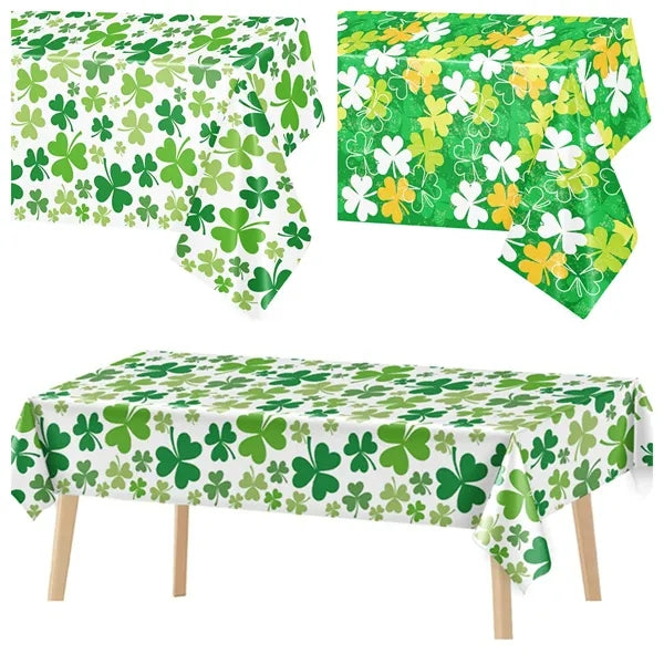 St. Patrick's Day Shamrock Tablecloth