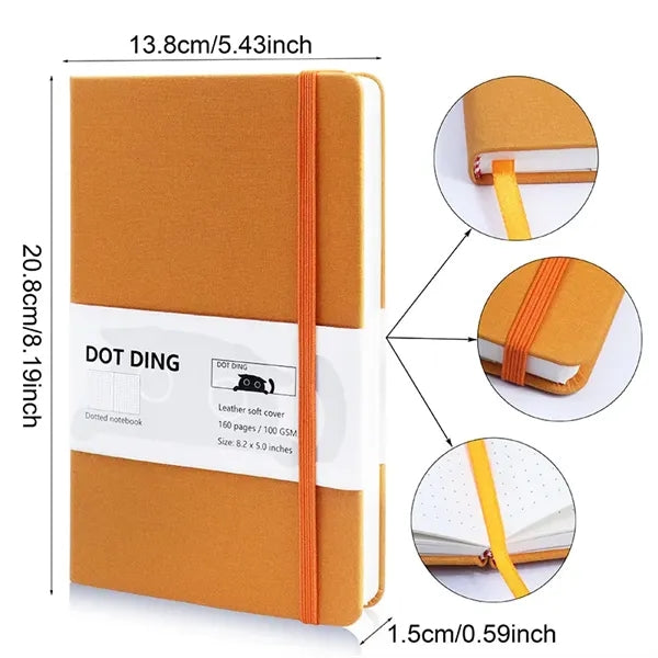 Bullet Dotted Journal Notebook with Inner Pocket