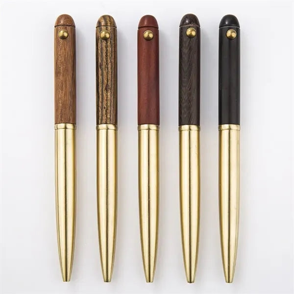 Retro Wooden Retractable Ballpoint Pen