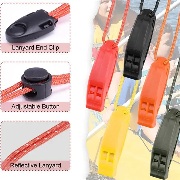 Emergency Whistles with Lanyard Safety Whistle