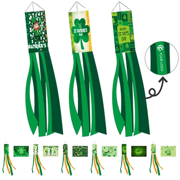 Outdoor hanging decor durable St. Patrick's Day windsock