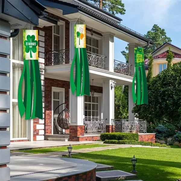 Outdoor hanging decor durable St. Patrick's Day windsock