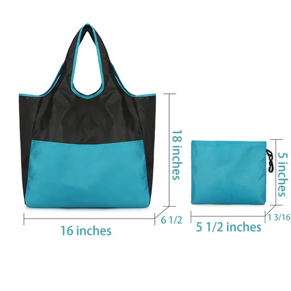 Foldable Oxford Travel Grocery Tote Bag