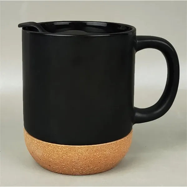 12Oz Insulated Cork Bottom Ceramic Mug
