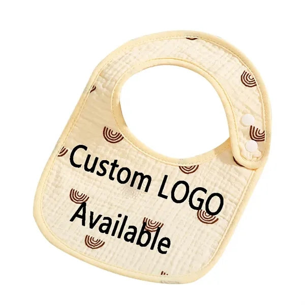 Cotton Baby Drool Bib, Waterproof Stain-Resistant Bib Apron