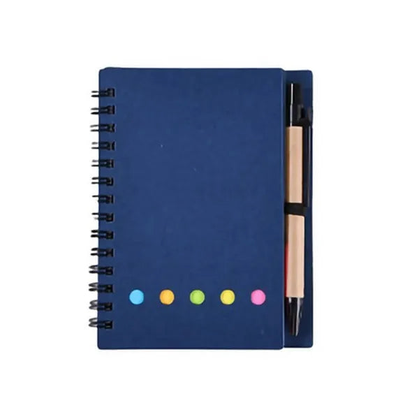 Eco Spiral Notebook with Sticky Notes