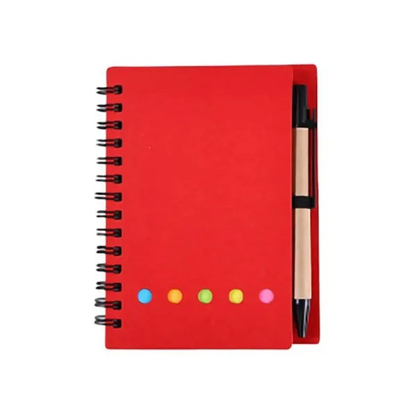 Eco Spiral Notebook with Sticky Notes