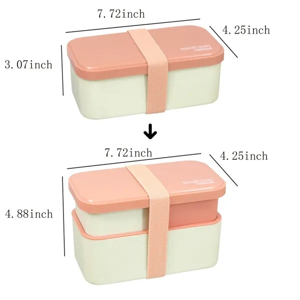 Sectioned Bento Container with Tie-Down Band