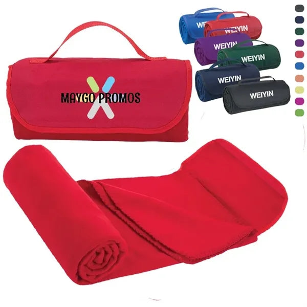 Double sided fleece picnic Blanket mat