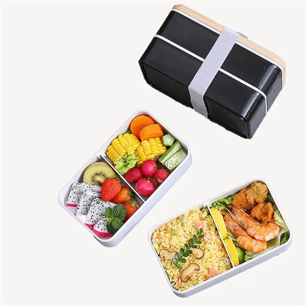Rustic Wood-Themed Lunch Box Ensemble