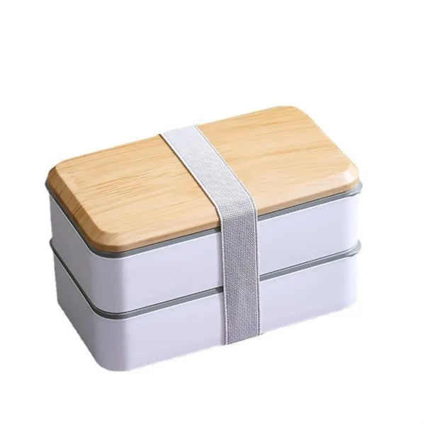 Rustic Wood-Themed Lunch Box Ensemble