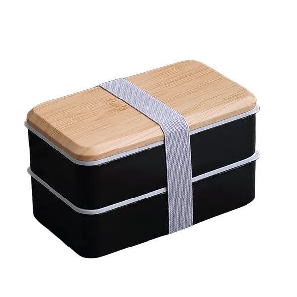 Rustic Wood-Themed Lunch Box Ensemble