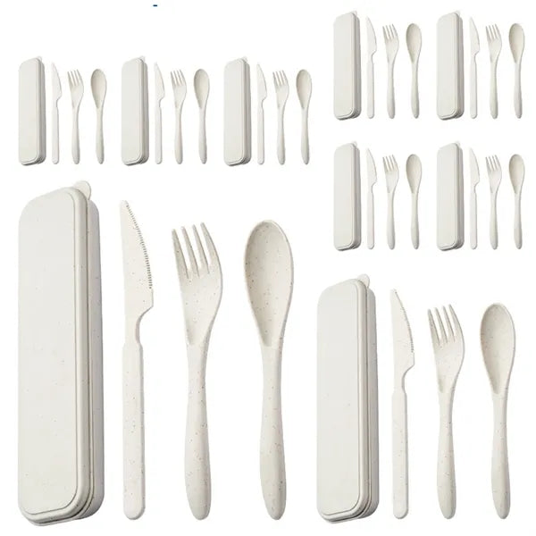 Sustainable Wheat Fiber Dishware Trio