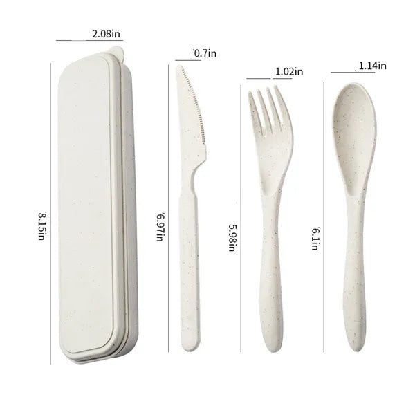 Sustainable Wheat Fiber Dishware Trio