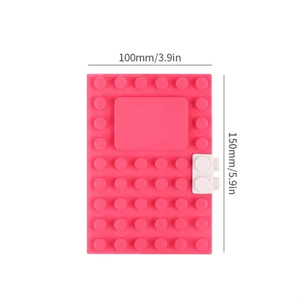 Novelty refillable A6 diary notebook with silicone cover