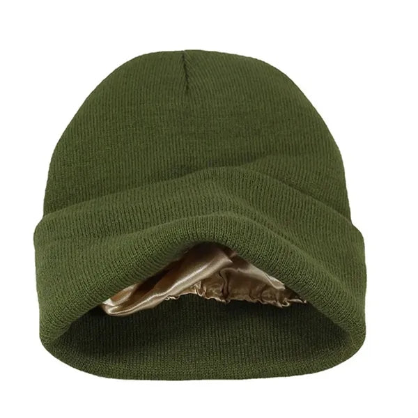 Satin Lined Soft Winter Beanie Hats