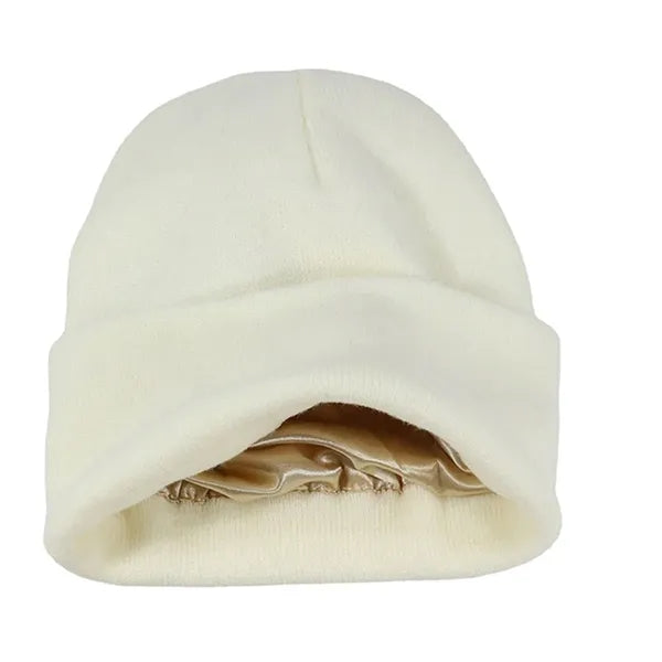 Satin Lined Soft Winter Beanie Hats