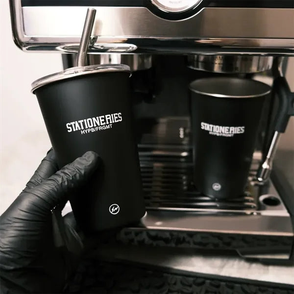 16 Oz Sleek Matte Black Stainless Steel Travel Cup
