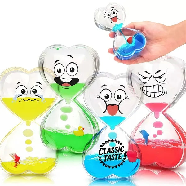Acrylic Oil Drop Hourglass Toy