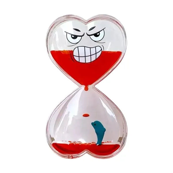 Acrylic Oil Drop Hourglass Toy