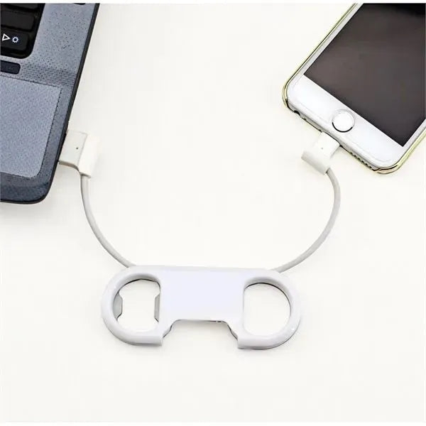 Charging Cable Bottle Opener Keychain