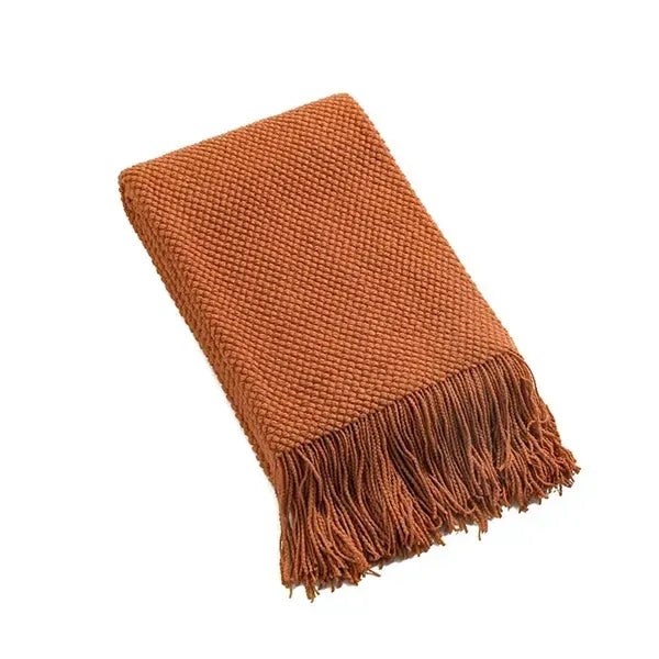 Soft Knit Woven Blanket