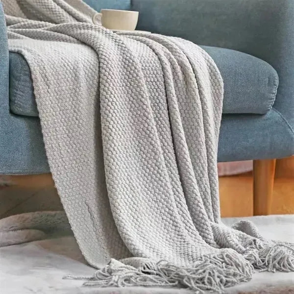 Soft Knit Woven Blanket