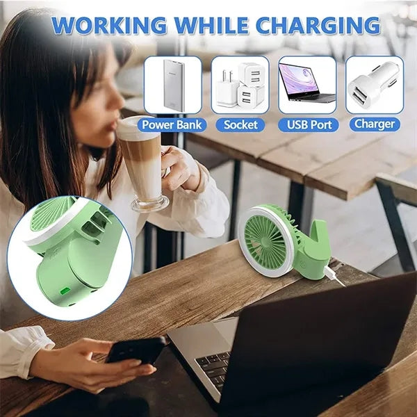 Clip type electric fan