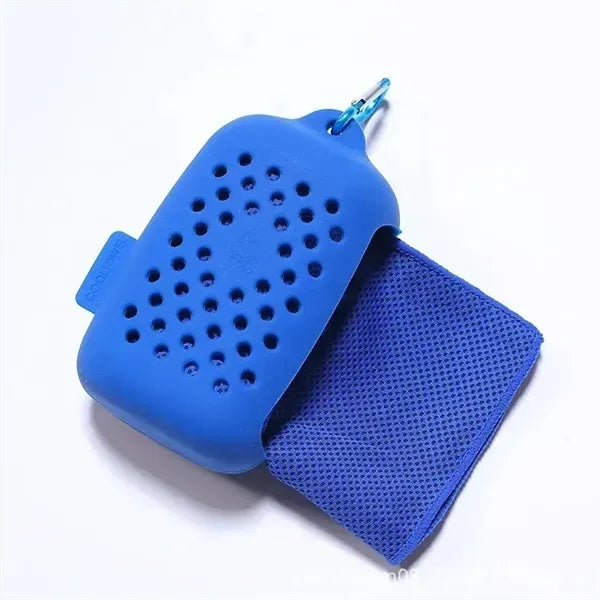 Portable Cooling Towel with Silicone Case