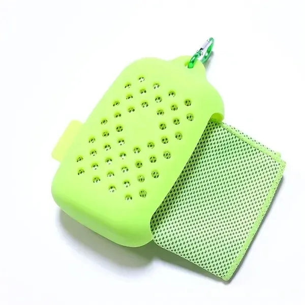 Portable Cooling Towel with Silicone Case