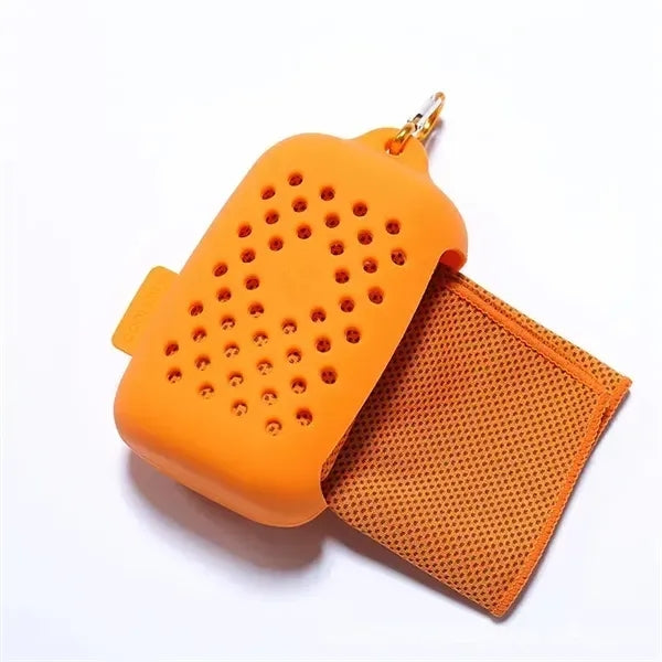 Portable Cooling Towel with Silicone Case
