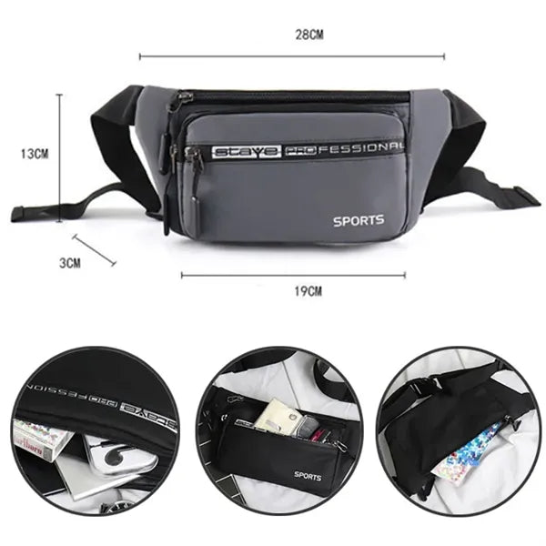 Large Men's Women's Waist Bag