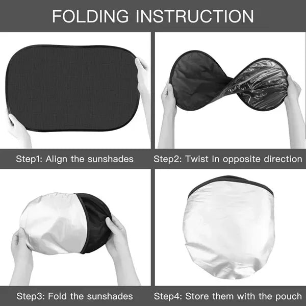 Two Pack Car Side Window Mesh Sunshade