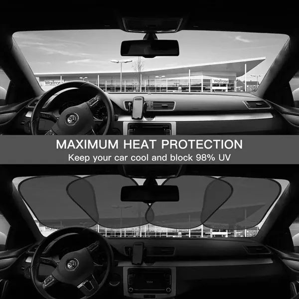 Two Pack Car Side Window Mesh Sunshade