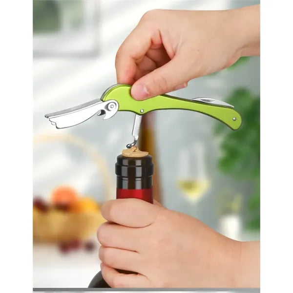 Stainless Steel Seahorse Corkscrew
