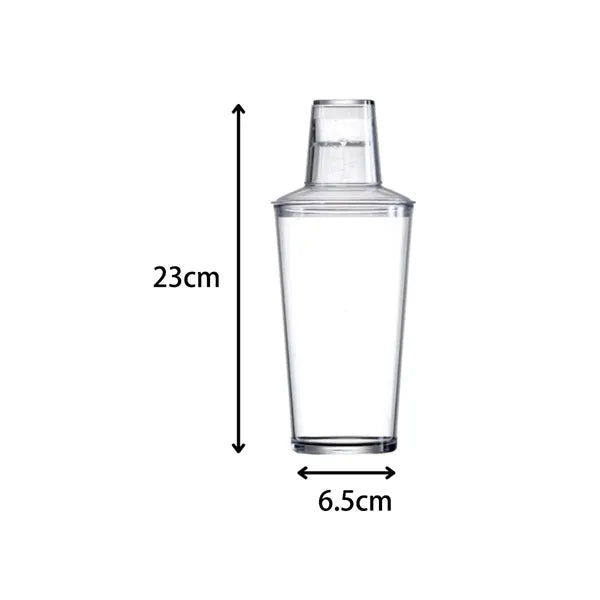 21oz. Color Plastic Cocktail Shaker w/ Lid and Custom Logo