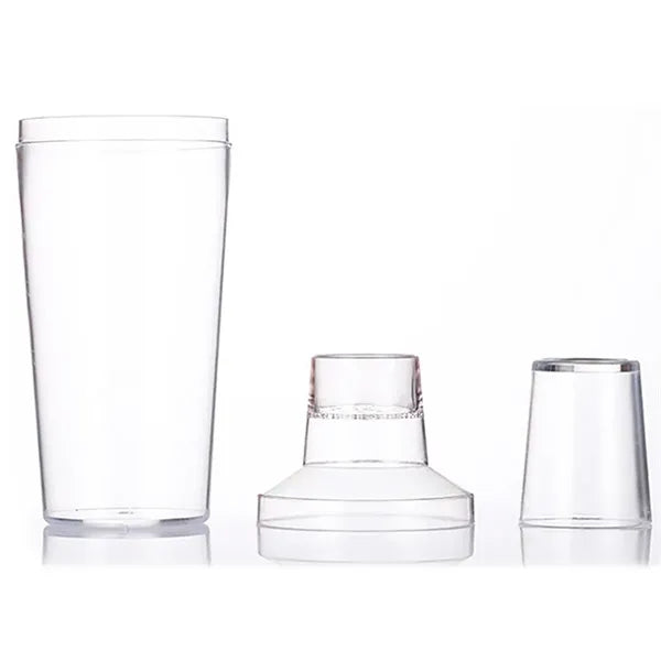 21oz. Color Plastic Cocktail Shaker w/ Lid and Custom Logo