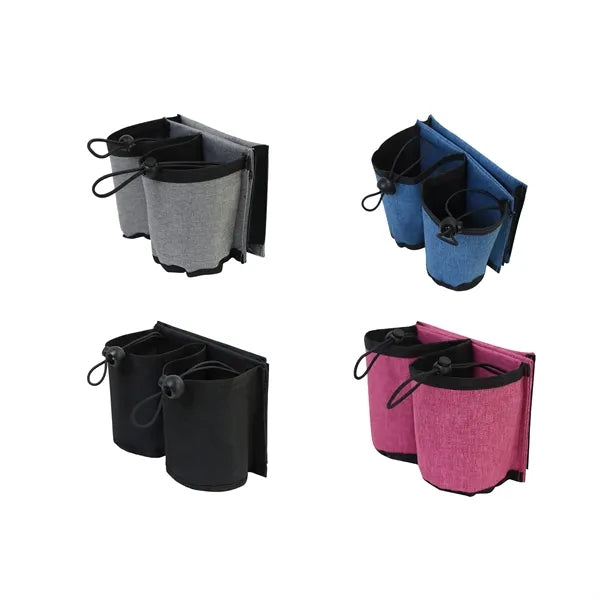 Dual Cup Holder For Luggage Handle