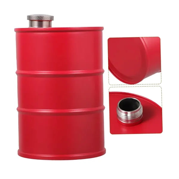 25oz.Stainless Steel Barrel Flask with Custom Logo