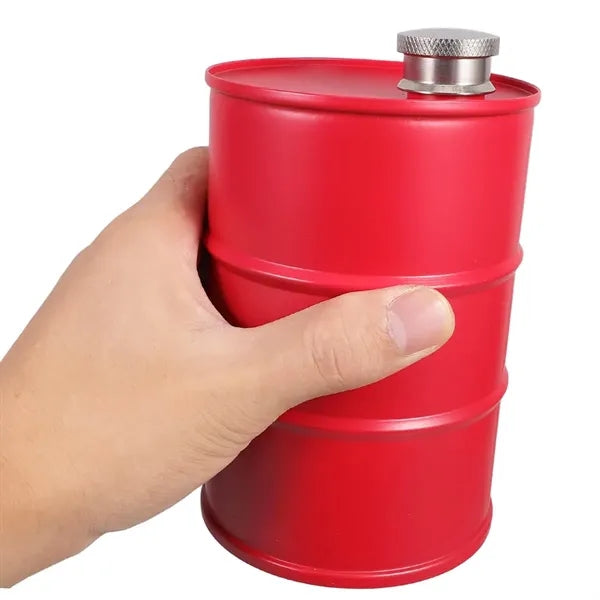 25oz.Stainless Steel Barrel Flask with Custom Logo