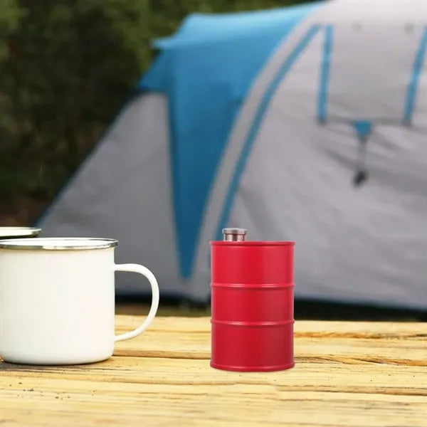 25oz.Stainless Steel Barrel Flask with Custom Logo