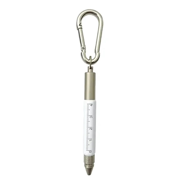 Metal 6 In 1 Carabiner Tool Pen